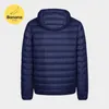 Erkek Aşağı Parkas Banana Mağaza Tarzı Erkek Ultra Hafif Kısa Kapşonlu Ceket Paketle Longsleeve Fullzip Puffer Ceket S6XL 221129