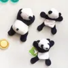 Рождественские украшения 8pcsset милый мультфильм -панда игрушечные фигурки ландшафтный сказочный сад миниатюрный декор китайский стиль Kawaiii Pandas Models 221129