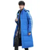 Mens Vests Winter Hooded Down Jackets Long Comfortable and Versatile Casual Coats 221130