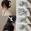 Pinzas para el pelo de moda coreana, pinzas para el pelo de mariposa con temperamento blanco leche, accesorios elegantes para el cabello con diadema Vintage