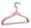 Hangers 100pcs/lot 28cm Child Hanger Flock Printing Magic Slip-resistant Baby Clothes Rack Seamless SN1534