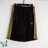 Herrenshorts AWGE Needles Shorts Gestreifte Männer Frauen Sommer Lässige Kurze Hosen Stickerei Schmetterling Japan Needles Shorts Hochwertige Hose T221129 T221129