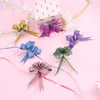 Dekoracje świąteczne 100pcs Pull Bloski Pull Bows Dift Winkons String do owijania koszyka kwiatu