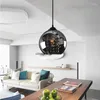 Pendelleuchten 3 Köpfe Schwarz Lichter Segel Lang Restaurant Drei Wort Chassis Led Kreative Bühne Kristall Lampe Glas SJ138