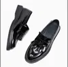 Mocassins de conduite à franges avec pampilles, chaussures de robe de mariée en cuir véritable faites à la main pour hommes Oxfords