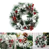 Christmas Decorations Wreath Front Door Ornament Wall Artificial Garland For Party Decor Year Decorative Gifts 30cm