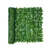 Fleurs décoratives plantes artificielles feuille intimité clôture rouleau simulé vert aménagement paysager clôtures pour jardin maison déco