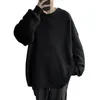 Men's Sweaters Stylish Men Pullover Sweater O-Neck Keep Warm Washable Relaxed Fit Round Neck