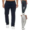 Pantalons pour hommes décontracté cordon pantalon pantalons de survêtement sport hommes couleur unie salle de sport épais chaud vêtements de sport pour automne hiver hommes caillot