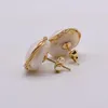 Stud Earrings Handmade White Natural Freshwater Pearl Gold Real Baroque 2022 Fashion Gifts