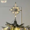 Christmas Decorations Valery Madelyn Metal Tree Topper LED Lights Star Ornaments 2023 Home Decor 221130