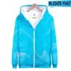 Heren Hoodies 2022 Gradiëntkleur 3D Gedrukte Zipper Men/Women Fashion Long Sleeve Hooded Sweatshirt Streetwear Kleding