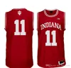 Neuer roter College-Basketball trägt weiße, individuelle Indiana Hoosiers, personalisiert genäht, beliebiger Name, beliebige Nummer #4 Victor Oladipo 11 Thomas NCAA Co