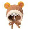 Baby vinter varm och bekv￤m fleece beanie hatt s￶ta djur ￶ron tecknad hattar vindt￤t sp￤dbarn fuzzy mysiga m￶ssor cap pojkar flickor skid sn￶ m￶ssor