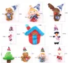 Decorações de Natal 10pcs Plush Animals Merry Fridge Imdnets Refrigerador Decoração do Ano de Cozinha Brinquedos de Presente Para Crianças Navidad 2023 221129