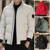 Vestes d'hommes à la mode hommes manteau mâle veste à manches longues épais fermeture éclair résistant au froid