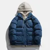 Piumino da uomo Parka Legibel Giacca invernale Casual Allentato Addensare in pile Caldo Solido Colletto alla coreana 221129