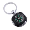 Personalized Compass Keychains Men's Metal Keychain Pendant Outdoor Tools Keyring Key Chain