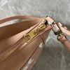 Explosion Damentaschen BAGA ELLE Mini-Hobo-Handtasche M46301 Baguette-förmige, üppig genarbte Tasche, luxuriöse Designer-Tasche, Umhängetasche, flache Tasche, Tria auf Pink