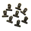 Reklam Display Equipment 100st 21x23mm Round Metal Grip Clips Bulldog Clip Ticket Pappers Stationer.