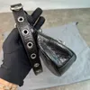 Зеркальное качество Дизайнерская сумка для мотоцикла в форме полумесяца Роскошная женская мужская модная сумка через плечо с подгузниками дорожная сумка с кошельками черные сумки-клатчи на ремне