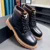 2022 designer de luxo homens chelsea martin botas inverno 100% couro proteção fria estilo britânico sapatos casuais cabeça redonda u ovelha botas de fundo grosso tamanhos 38-44