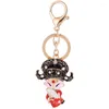 Porte-clés créatif théâtre chinois couple émail porte-clés cadeau porte-clés en alliage de métal bijoux amoureux porte-clés de voiture pendentif sac charmes