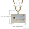 Jinao Hip Hop Gold Cedic Collar Collar Micro Pave Circón Out Jewelry Man Women Gift 201013