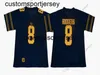 NCAA California Golden Football Jersey 8 Aaron Rodgers 16 Jared Goff 1 Melquise Stovall s Taglia S - XXXL