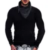 Herentruien mode Turtleneck mannen herfst Koreaanse casual vintage wol halve rits kraag slanke fit woolpullovers 221130