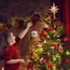 Juldekorationer tredimensionell åtta-spetsig stjärnprydnadsträddekor med utmärkt hantverk för sovrum vardagsrum del 221130