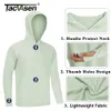 Mäns t-shirts tacvasen solskydd Mens långärmad hoodie casual uv-proof andningsbara lättvikt snabba torra t skjortor hane 221130