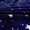 Blankets Bright Stars Bedspread blanket 200x230cm High Density Super Soft Flannel Blanket to on for the SofaBedCar Portable Plaids 221130