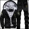 Survêtements pour hommes Survêtement Sporting Fleece épais à capuche BrandClothing Casual Track Suit JacketPant Fourrure chaude à l'intérieur du sweat-shirt d'hiver 221130
