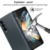 2 en 1 avant protections d'écran en verre trempé à couverture complète lentille de caméra protéger la couverture de film pour Samsung Galaxy Z Fold 3 4 Fold4 Fold3 5G