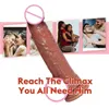 Nxy godes Dongs liquide Silicone maquillage Simulation pénis Super long produits de sexe féminin dispositif de Masturbation 220514