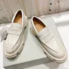 Womens Fashion Leather Penny Loafer Shoes Casual Low Block Heal