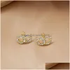 Stud Fashion Jewelry Cute Mask Earrings Rhinstone Face Maks Stud Earring Drop Delivery DHBJ6