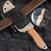 Flera ändamål Överlevnad Fixad Blade Knife D2 Satin Blade G10 Handle Outdoor Camping Hunting Straight Knives