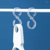 Krokar 8st S-form Hook Multipurpose Plastic For Hanging Kitchen Badrum Räcke S Hanger Snap Holder Home Storage Tools