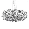 H￤nglampor moderna 50 cm i diameter PVC akrylupph￤ngningslampa Handfartyg Led Boll Form Light For Living Room Sovrum