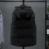 Gilet da uomo Gilet mimetico invernale Gilet con cappuccio spesso Cappotto senza maniche imbottito in cotone impermeabile Uomo donna Gilet spesso impermeabile 221130