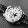 Superclone LW zegarek Auto Zegarek Men Men Chronograph Sapphire Moon Luxury Faza Automatyczna data Kalendarza mechaniczna CWXF