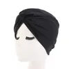 أزياء بوهيميا تويست Turban وشاح أنثى Bandana عصابة رأس المرأة حجاب CEMO CAP Ladies رأس يلف غطاء الرأس المسلم