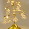 Juldekorationer LED Crystal Star Iron Tree Light Liten Xmas bordslampa för hem Navidad gåva 2023 År 221130