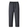 Men's Pants Brand Winter Warm Fleece Cotton Military Loose Cargo Casual Sports Over Size Thick Overalls Trousers 221130