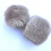 Knee Pads Fashion Winter Warm Faux Fur Arm Warmers Women Solid Elastic Wrist Slap On Cuffs Warmer Plush Elegant