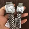 Femmes Men Quartz Square Watch 22 mm 27 mm Lovers Full Steel Sapphire Verre Designer Sport Business Master Wristwatch GI1235242