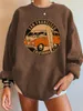 Felpe con cappuccio da donna Felpe San Francisco California Stampa Donna Autobus vintage Girocollo oversize Top Donna Pullover con spalla abbassata 221129