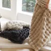 Cushion/Decorative Pillow Nordic Style Model Room Lunch Break Sofa Cushions Car Waist Back Cushion Wool Knitted Pillowcase Autumn 50*50cm